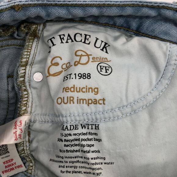 Fat Face UK Eco Denim Chesam Girlfriend Jeans Light Wash Pants US Size 6R - Picture 10 of 13
